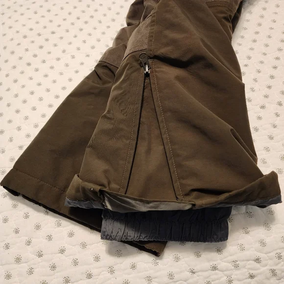 Kids Lands End Squall Waterproof Insulated Iron Knee Snow Bib Size 8 - Picture 7 of 11